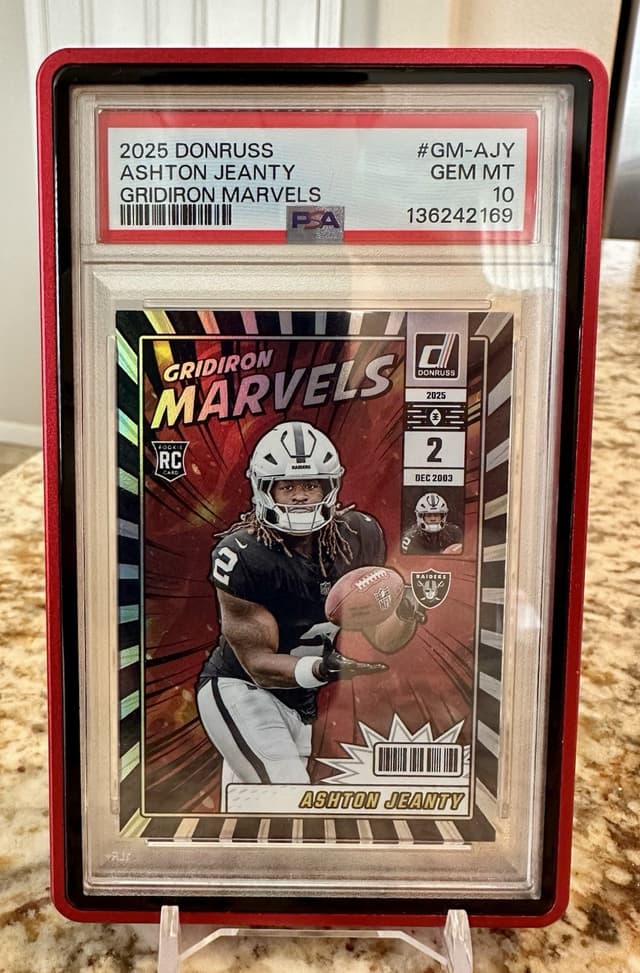 Ashton Jeanty Panini Donruss Gridiron Marvels #GMAJY Base