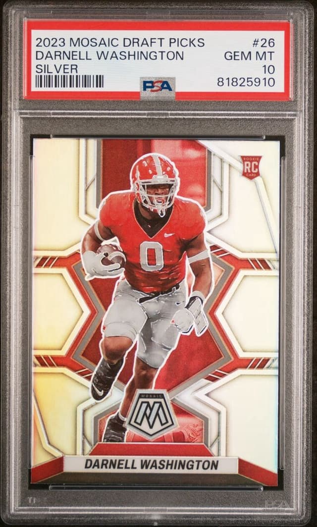 Darnell Washington Panini Mosaic Draft Picks #26 Silver