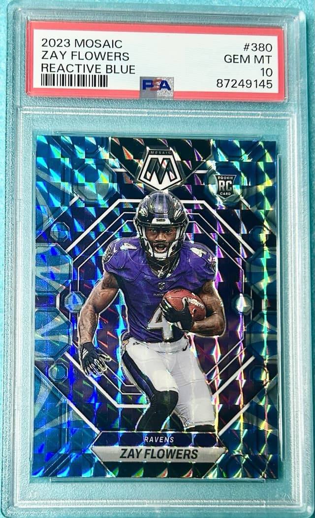 Zay Flowers Panini Mosaic #380 Reactive Blue