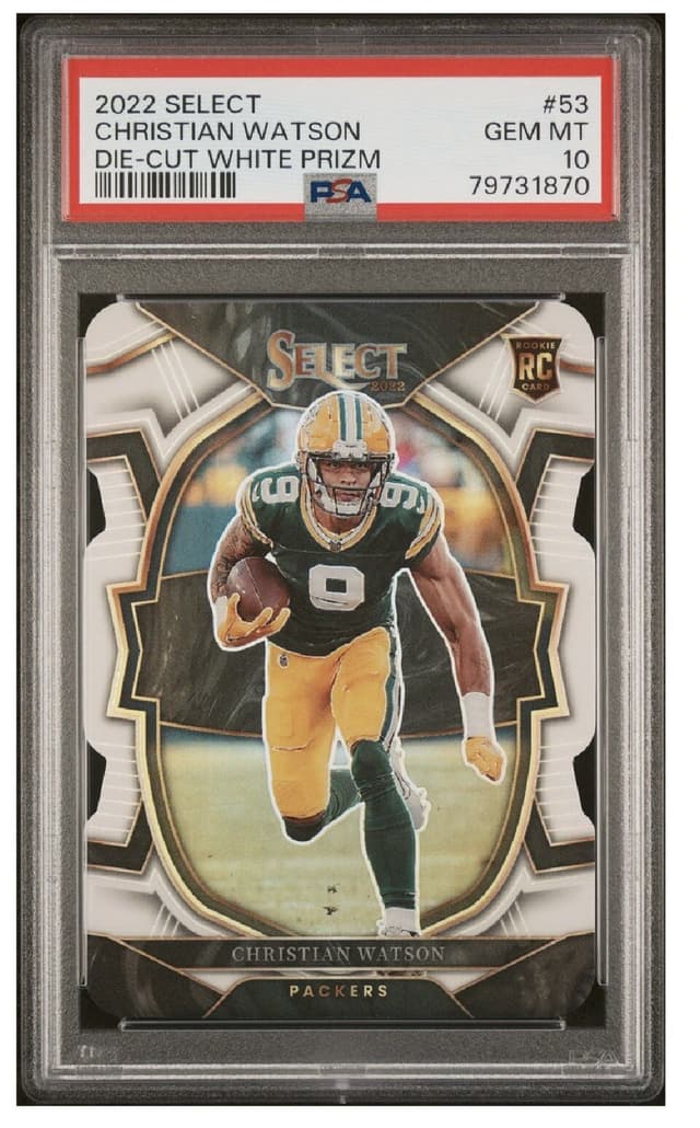 Christian Watson Panini Select #53 Die-Cut White Prizm