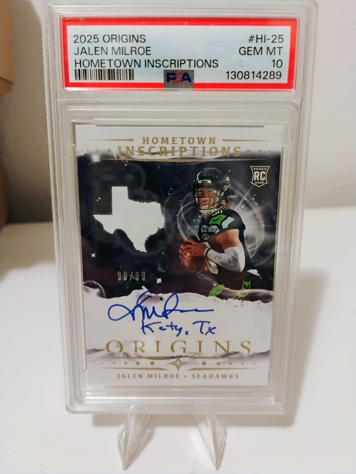 Jalen Milroe Panini Origins Rookie Autographs #RAJMI Base