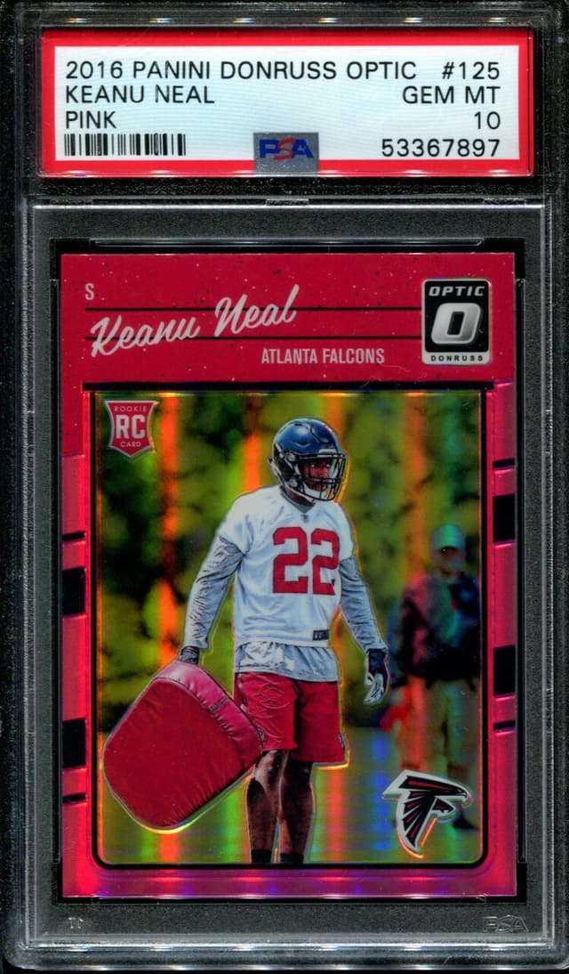 Keanu Neal Panini Donruss Optic #125 Pink