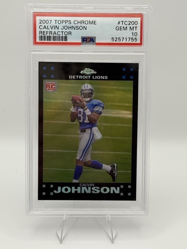 Calvin Johnson Topps Chrome #TC200 Refractor