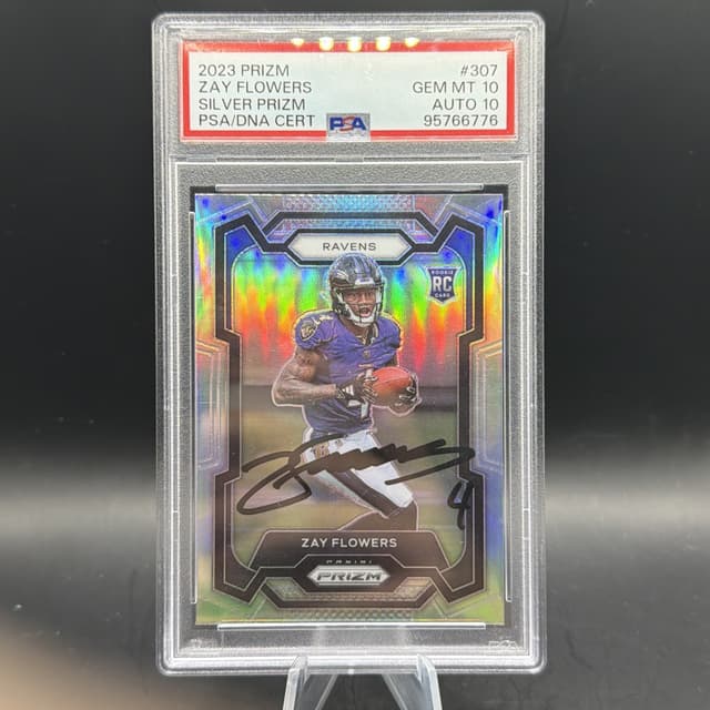 Zay Flowers Panini Prizm #307 Silver Prizm