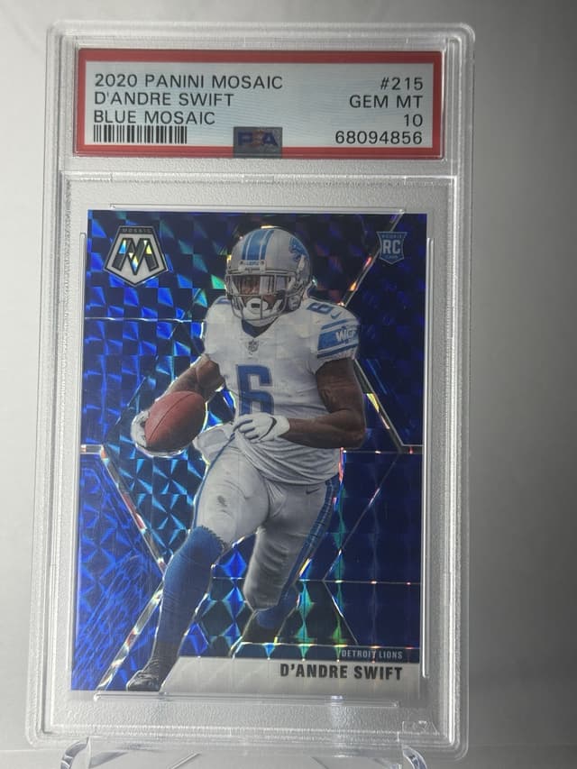 D'Andre Swift Panini Mosaic #215 Blue Mosaic
