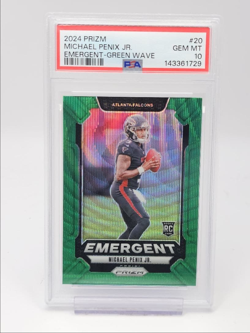 Michael Penix Panini Prizm Emergent #20 Green Wave