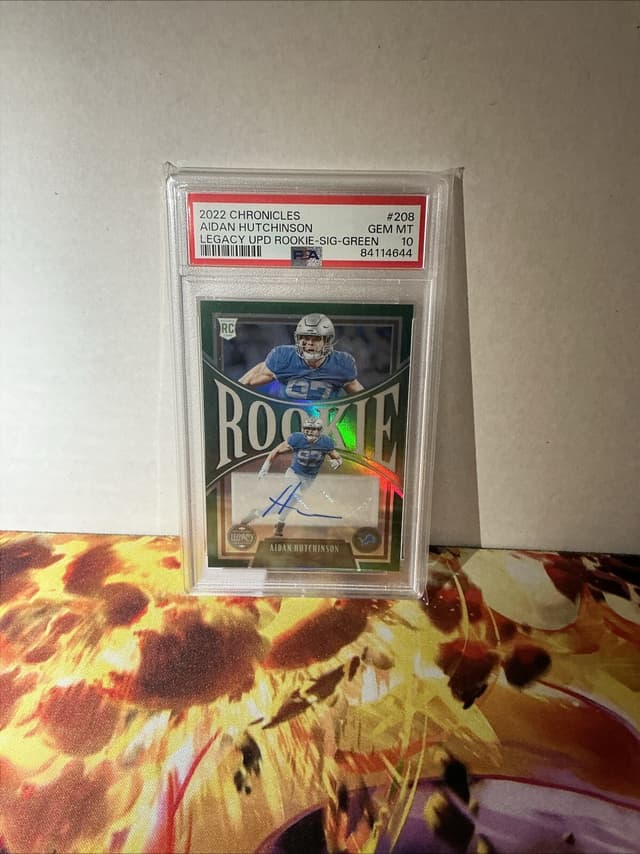 Aidan Hutchinson Panini Chronicles Legacy Update Rookies #208 Green