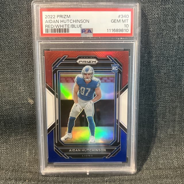 Aidan Hutchinson Panini Prizm #340 Red/White/Blue