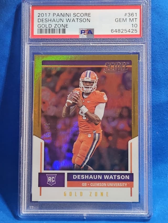 Deshaun Watson Panini Score #361 Gold Zone