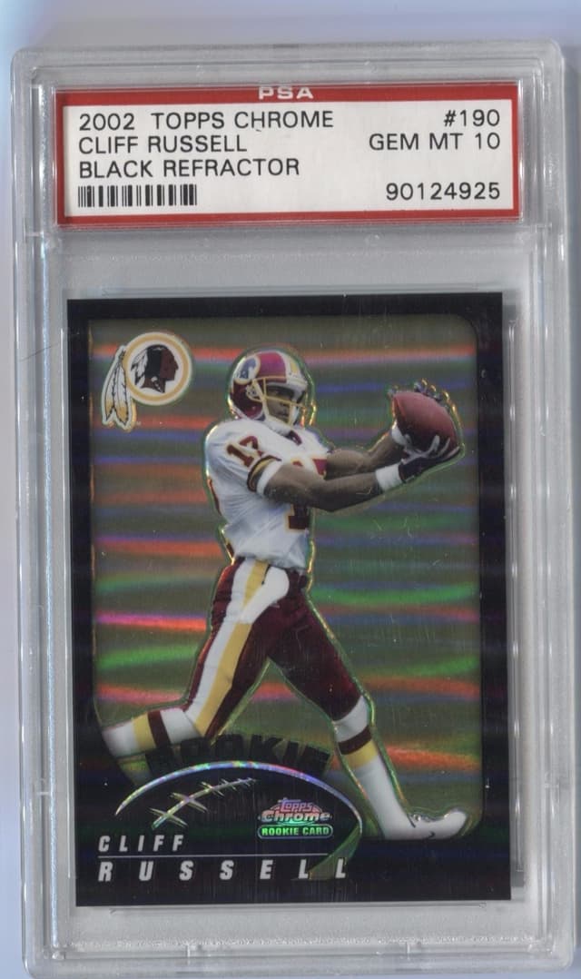 Cliff Russell Topps Chrome #190 Black Refractor