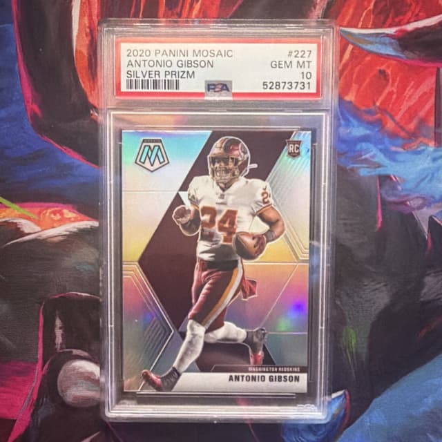Antonio Gibson Panini Mosaic #227 Silver Prizm