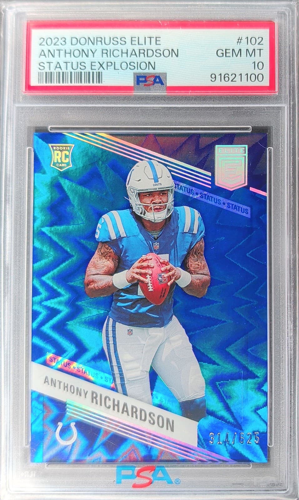 Anthony Richardson Panini Donruss Elite #102 Status Explosion