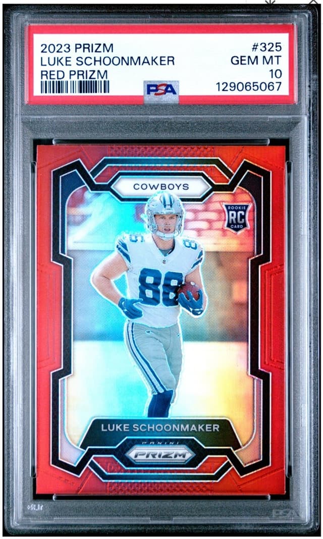 Luke Schoonmaker Panini Prizm #325 Red Prizm
