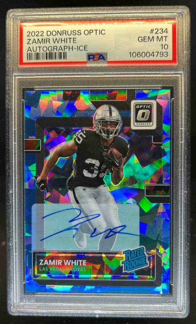 Zamir White Panini Donruss Optic #234 Autograph-Ice