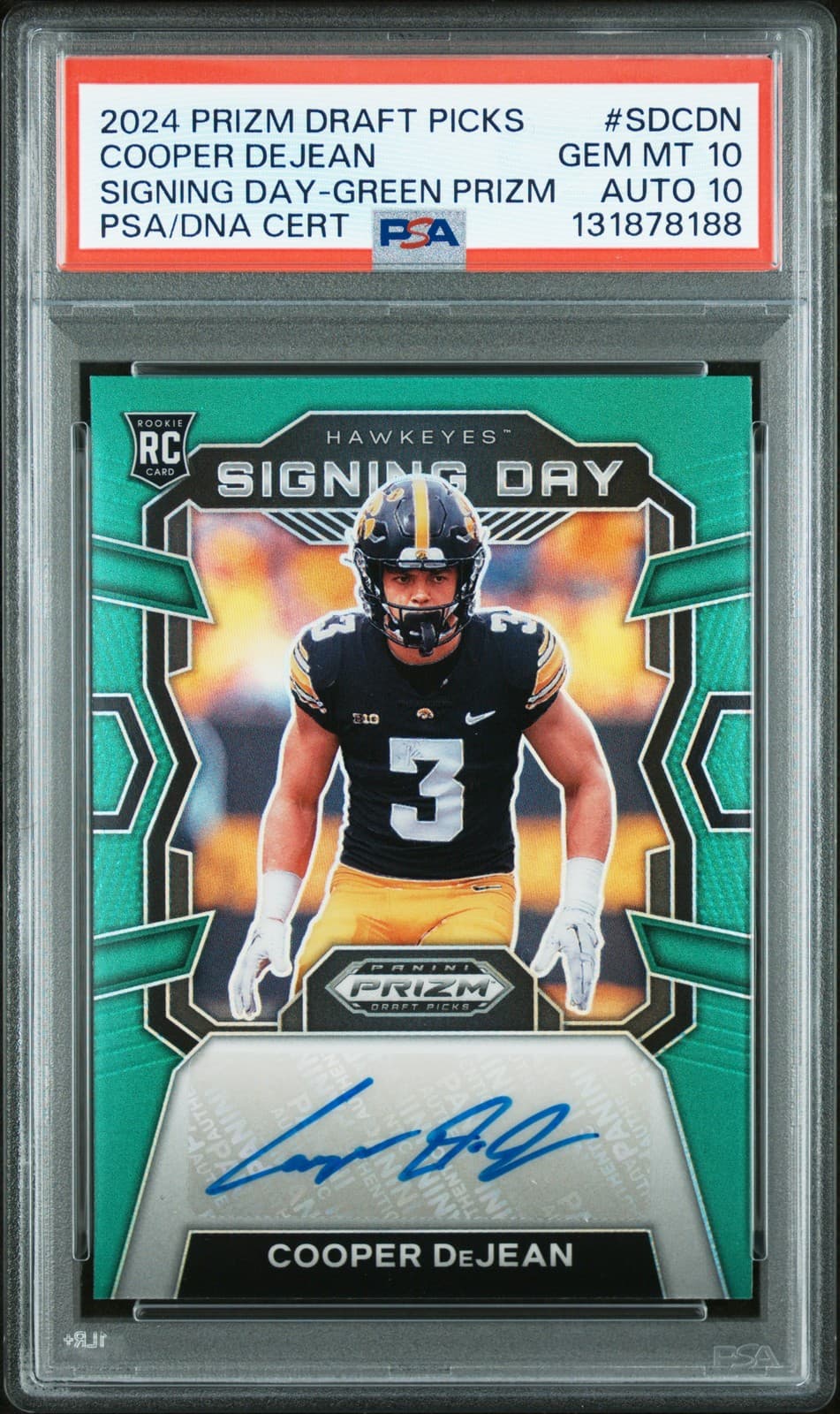 Cooper DeJean Panini Prizm Draft Picks Signing Day #SDCDN Base