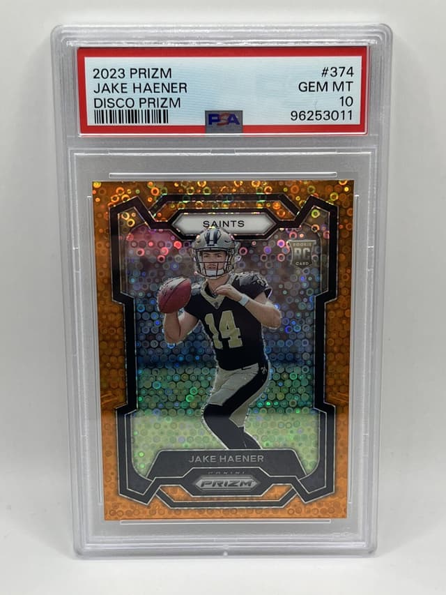 Jake Haener Panini Prizm #374 Orange