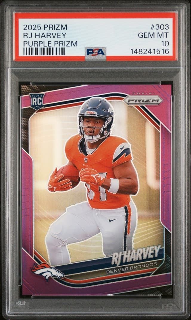 RJ Harvey Panini Prizm #303 Purple Prizm