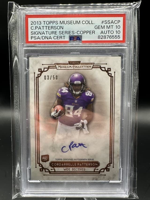 Cordarrelle Patterson Topps Museum Collection Signature Series #SSACP Copper