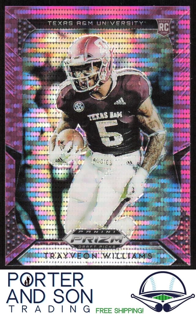 Trayveon Williams Panini Prizm Draft Picks #115 Pink Pulsar