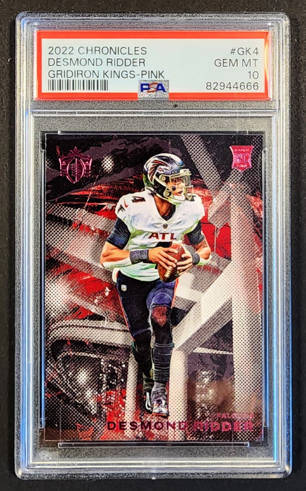 Desmond Ridder Panini Chronicles Gridiron Kings #GK4 Pink