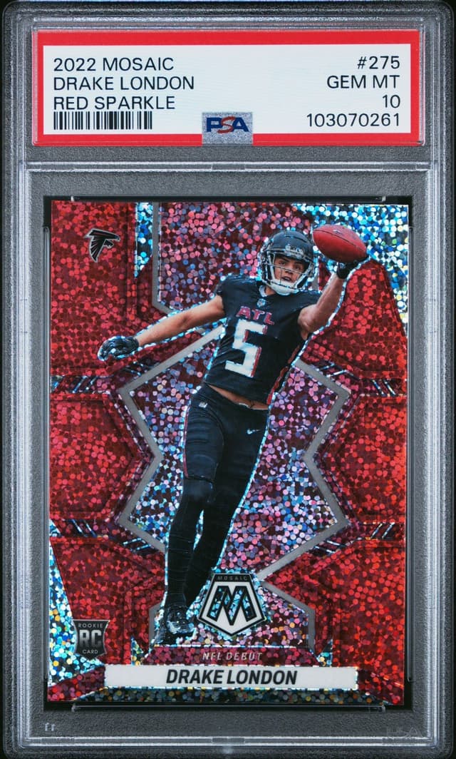 Drake London Panini Mosaic #275 Red Sparkle