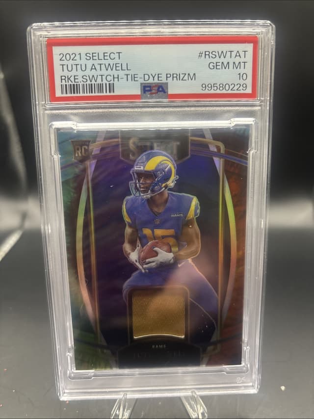 Tutu Atwell Panini Select Rookie Swatches #RSWTAT Tie-Dye Prizm