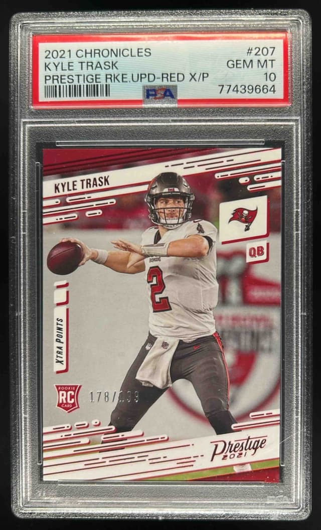Kyle Trask Panini Chronicles Prestige Rookie Update #207 Red Xtra Points