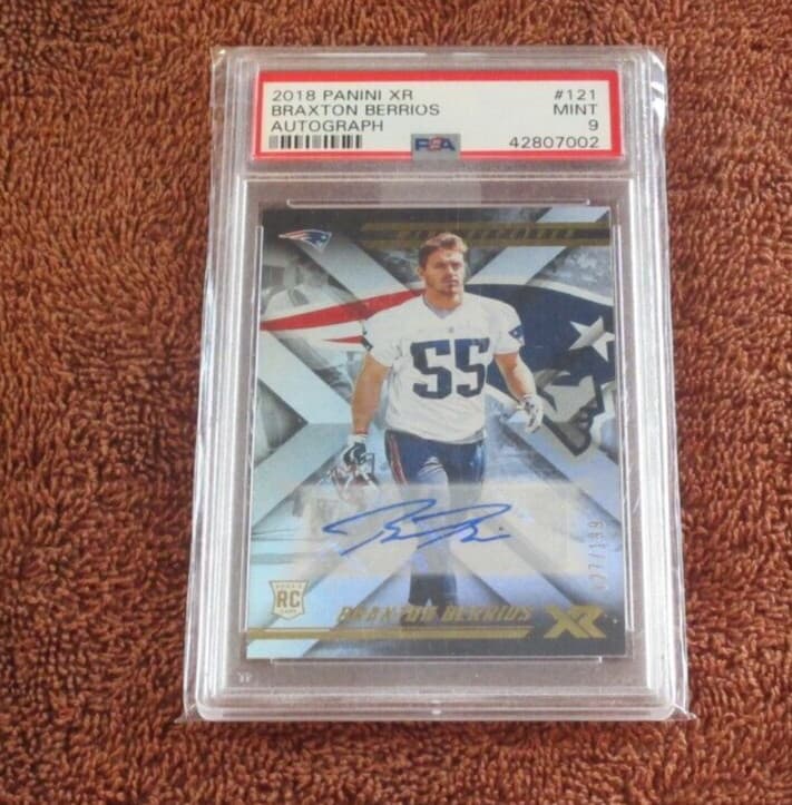 Braxton Berrios Panini XR #121 Autograph