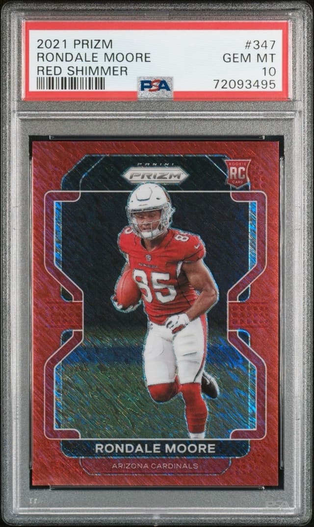 Rondale Moore Panini Prizm #347 Red Shimmer