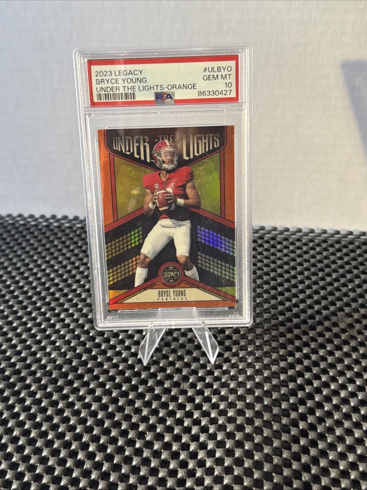 Bryce Young Panini Legacy Under the Lights #ULBYO Orange