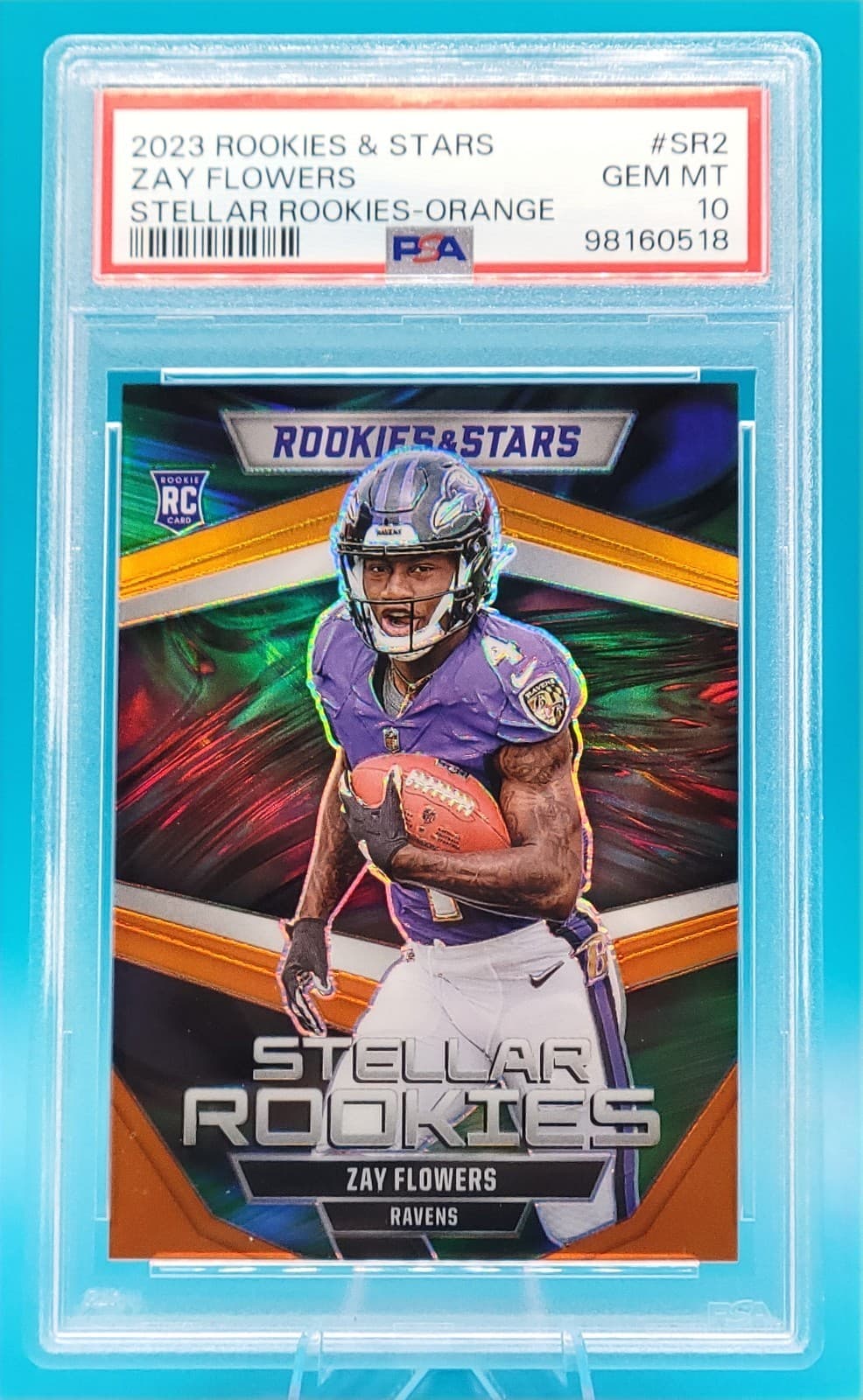 Zay Flowers Panini Rookies & Stars Stellar Rookies #SR2 Orange