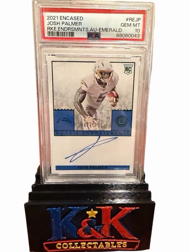 Josh Palmer Panini Encased Rookie Endorsements #REJP Emerald