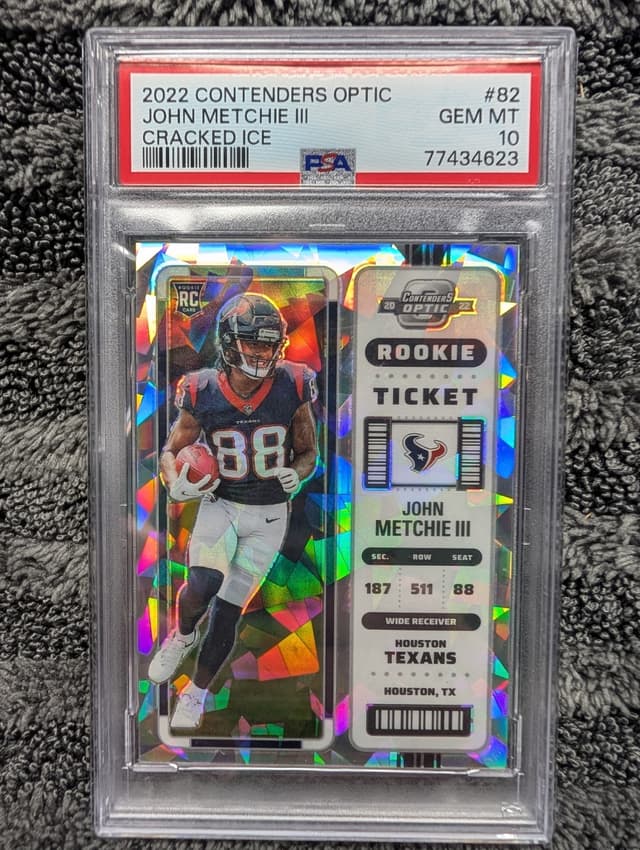 John Metchie Panini Contenders Optic #82 Cracked Ice