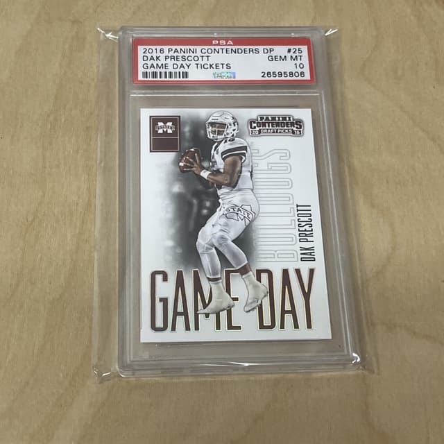 Dak Prescott Panini Contenders Draft Picks Passing Grades #7 Base