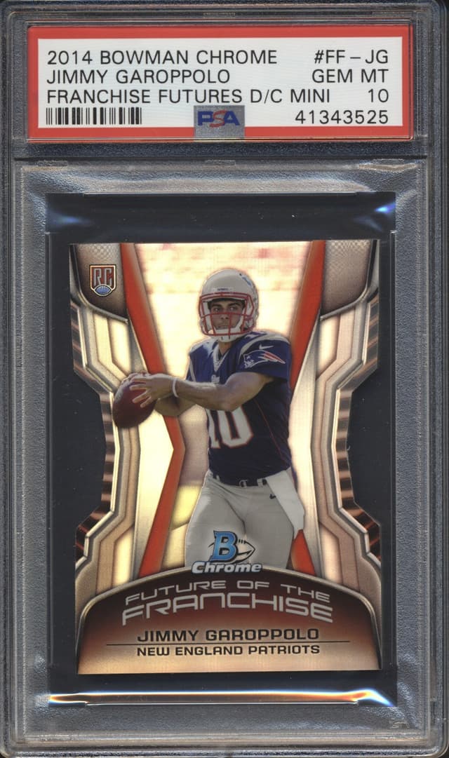 Jimmy Garoppolo Bowman Chrome Franchise Futures Die-Cut Mini #FFJG Base