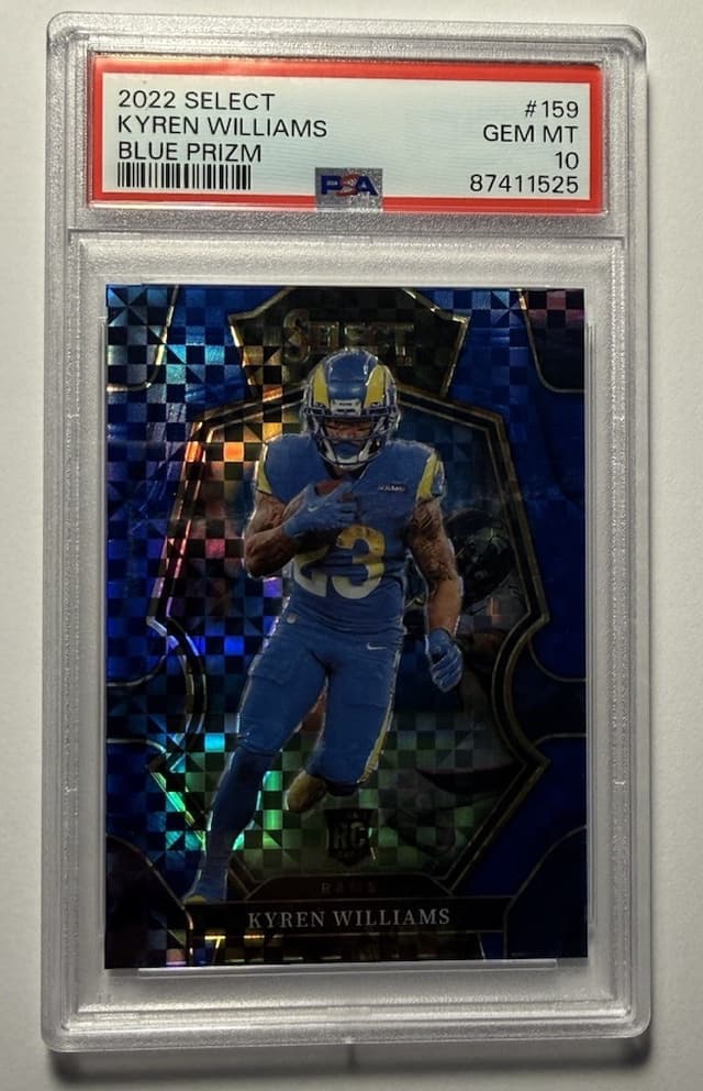 Kyren Williams Panini Select #159 Blue Prizm