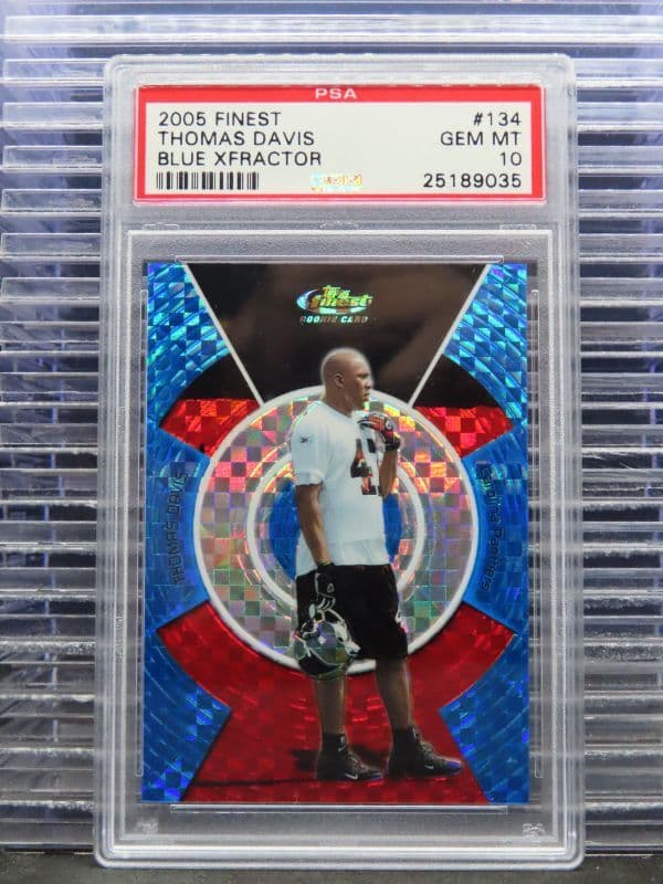 Thomas Davis Finest #134 Blue Xfractor