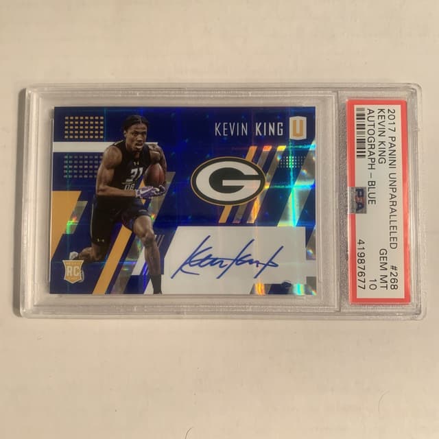 Kevin King Panini Unparalleled #268 Autograph-Blue