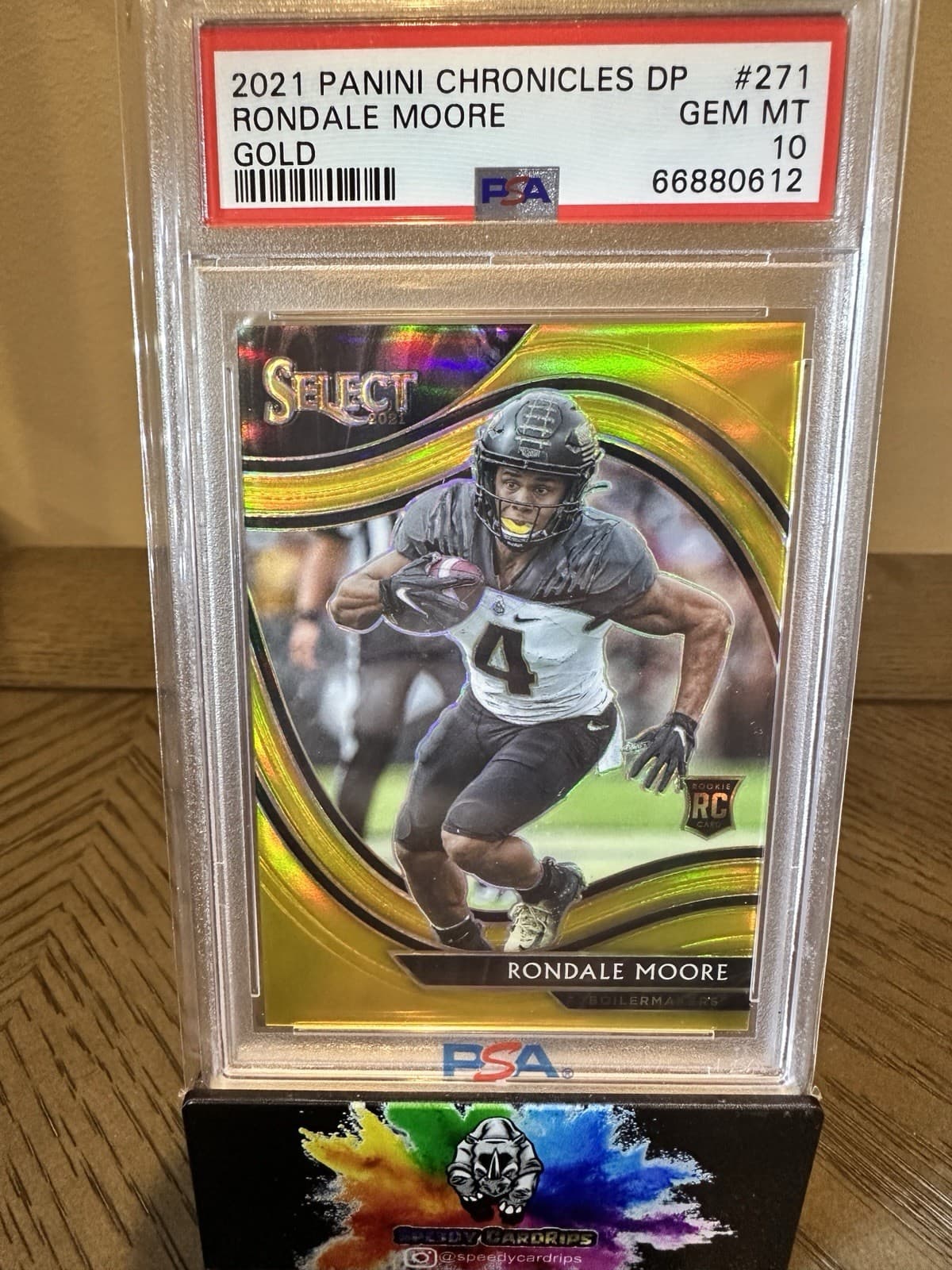 Rondale Moore Panini Chronicles Draft Picks #271 Gold