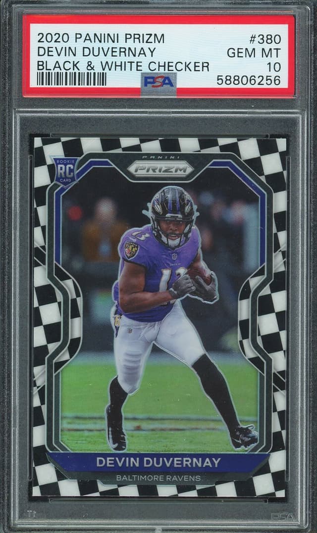 Devin Duvernay Panini Prizm #380 Black & White Checker