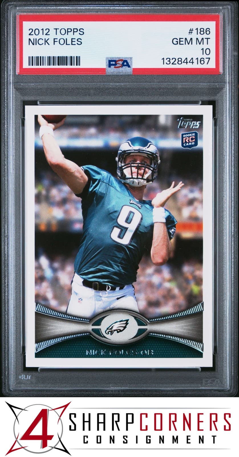 Nick Foles Topps #186 Passing-Left Hand Up