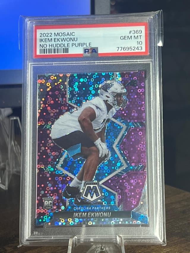 Ikem Ekwonu Panini Mosaic #369 No Huddle Purple