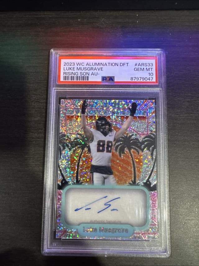 Luke Musgrave Wild Card Alumination Draft Rising Son Autographs #ARS33 Base