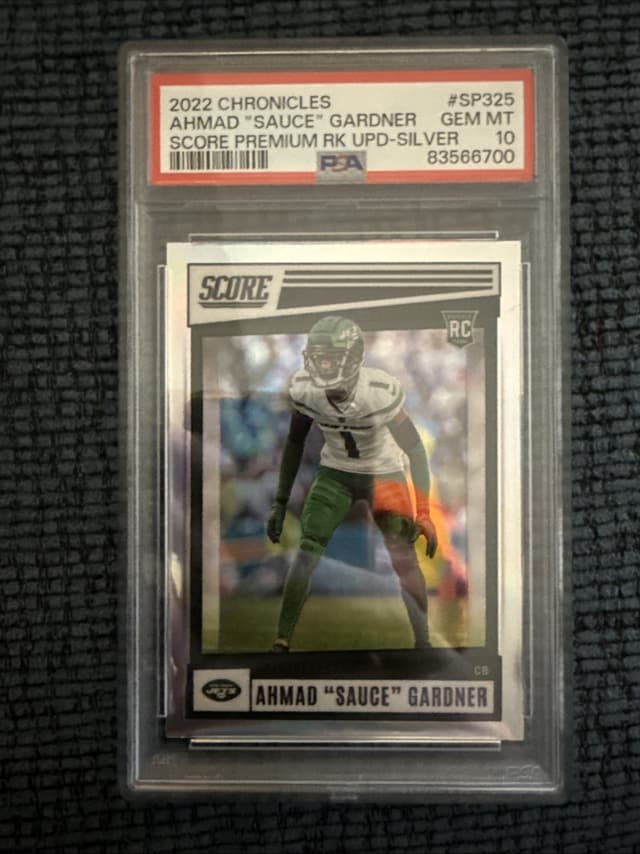 Sauce Gardner Panini Chronicles Score Premium Rookies Update #SP325 Base