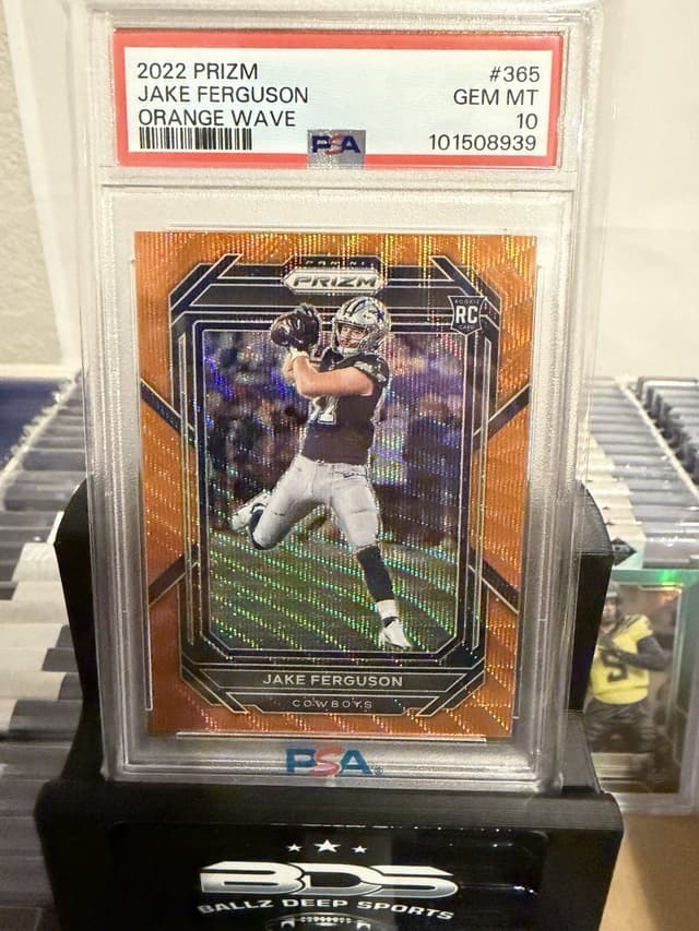 Jake Ferguson Panini Prizm #365 Orange Wave