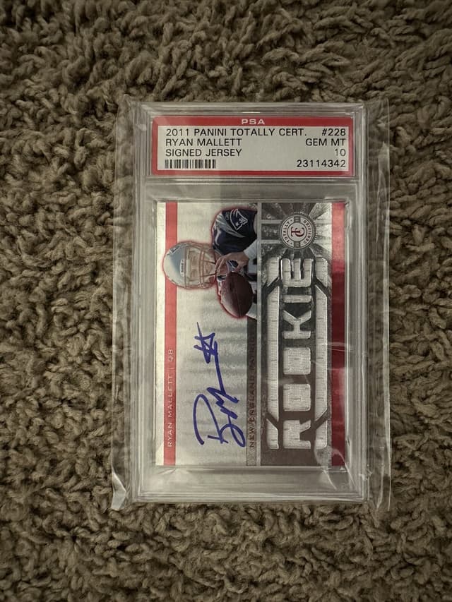 Ryan Mallett Panini Totally Certified #228 Signed Jersey