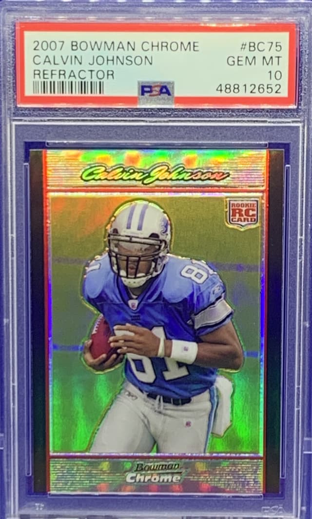 Calvin Johnson Bowman Chrome #BC75 Refractor