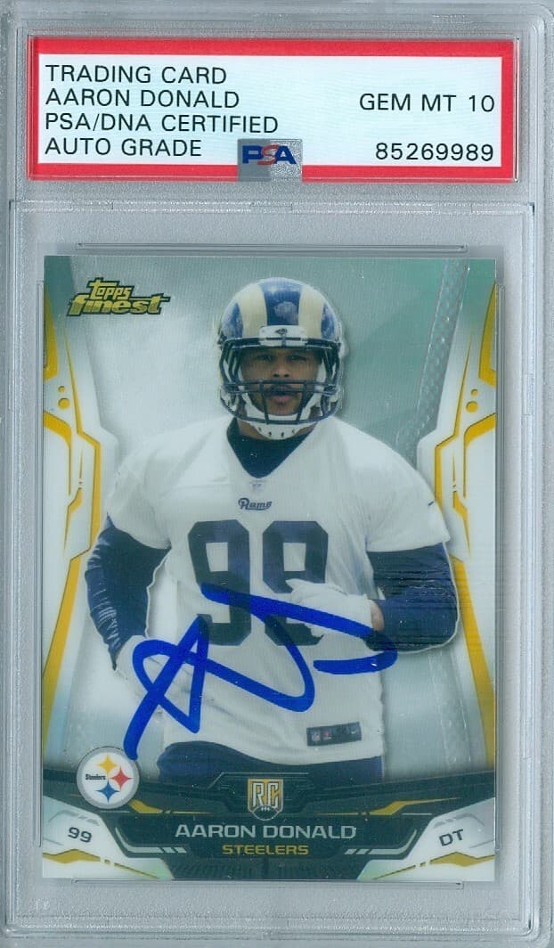 Aaron Donald Finest #134 Autograph-Refractor