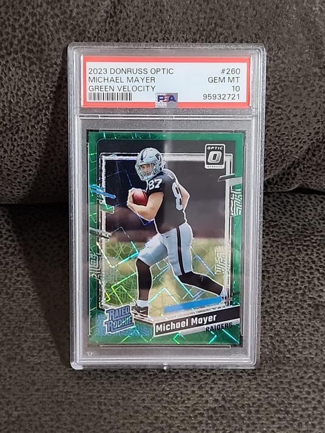 Michael Mayer Panini Donruss Optic #260 Green Velocity