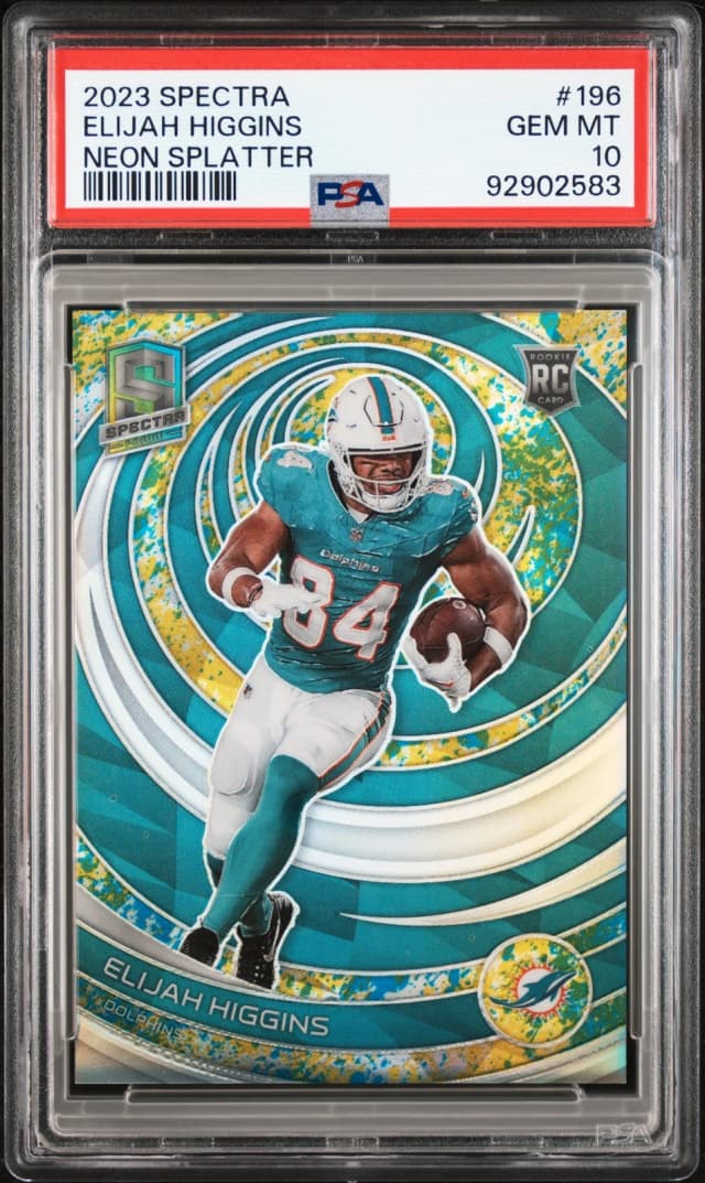 Elijah Higgins Panini Spectra #196 Neon Splatter